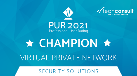 Professional User Rating 2021 Champion Award for LANCOM VPN solution