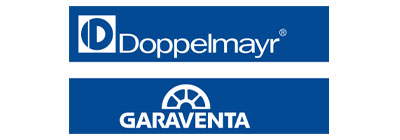 Logos of Doppelmayr and Garaventa
