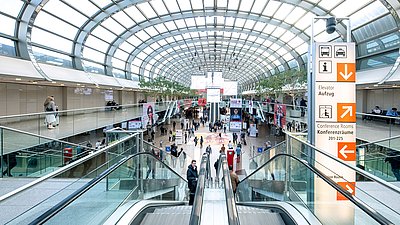 Exhibition hall at Messe Düsseldorf