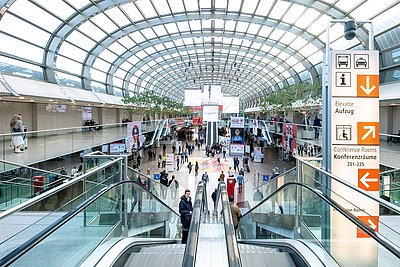 Exhibition hall at Messe Düsseldorf