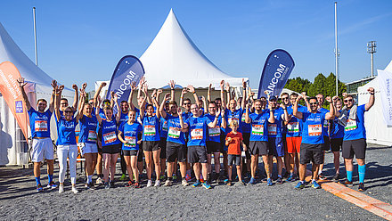 Group picture of the LANCOM participants for the B2Run in Aachen
