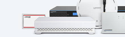Collage of LANCOM Wireless LAN products