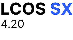 Logo of the LANCOM operating system for switches LCOS SX 4.20