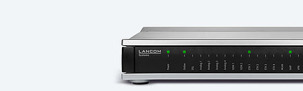 Collage of LANCOM VoIP routers and SD-WAN