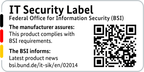 IT Security Label with QR code of the German BSI for LANCOM 1790VAW
