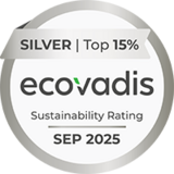 Silver medal and top 15% in the EcoVadis® sustainability ratings 2025 for LANCOM Picture of the Silver medal and top 15% in the EcoVadis® sustainability ratings 2025 for LANCOM