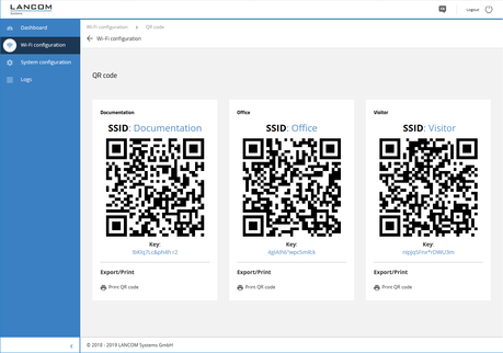 WEB config client login with QR code