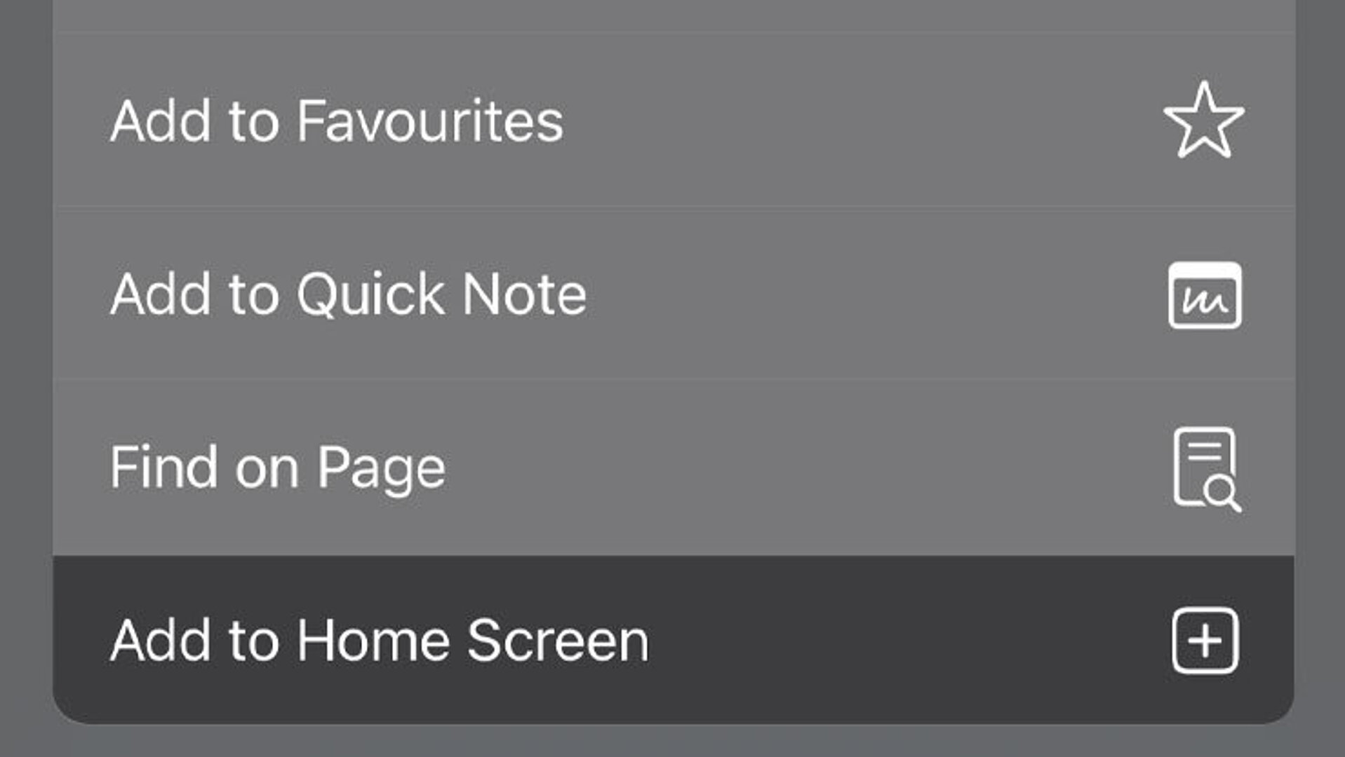 Screenshot: LANCOM InfoHub Progressive Web App in Safari Browser auf Smartphone geöffnet. In Browser-Menü "Zum Home-Bildschirm" auswählen