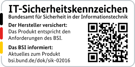 LANCOM 730-4G+ IT Security Label IT Security Label with QR code of the German BSI for LANCOM 730-4G+