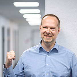 Portrait of Andreas Holtkamp; Project Management Software at LANCOM
