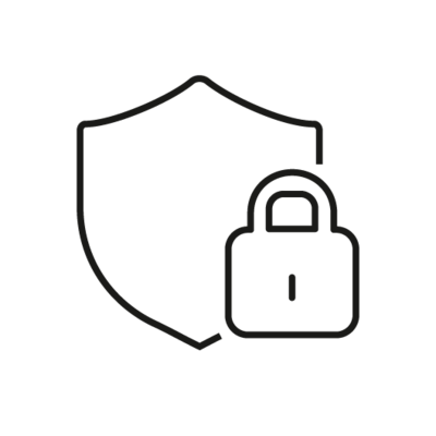 Icon: Security shield and security lock