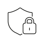 Icon: Security shield and security lock