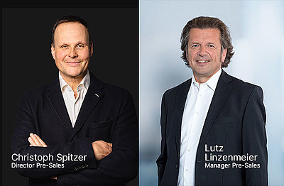 [Translate to English:] Christoph Spitzer und Lutz Linzenmeier Portraits