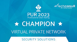 Logo for PUR Award 2023 in the "Virtual Private Network" category
