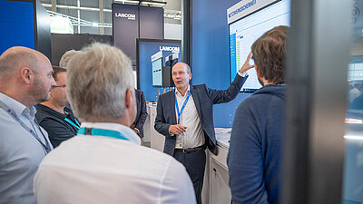 central component of the digitalization strategy LANCOM expert Christian Schallenberg at it-sa 2023