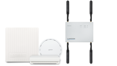 Collage of LANCOM access points