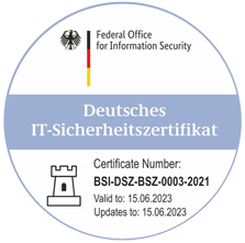 BSI Security Certificate Visual of BSI Security Certificate