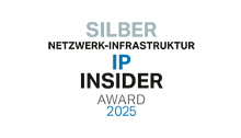 Silver Award at the IP Insider Award 2025 in the category Network Infrastructure