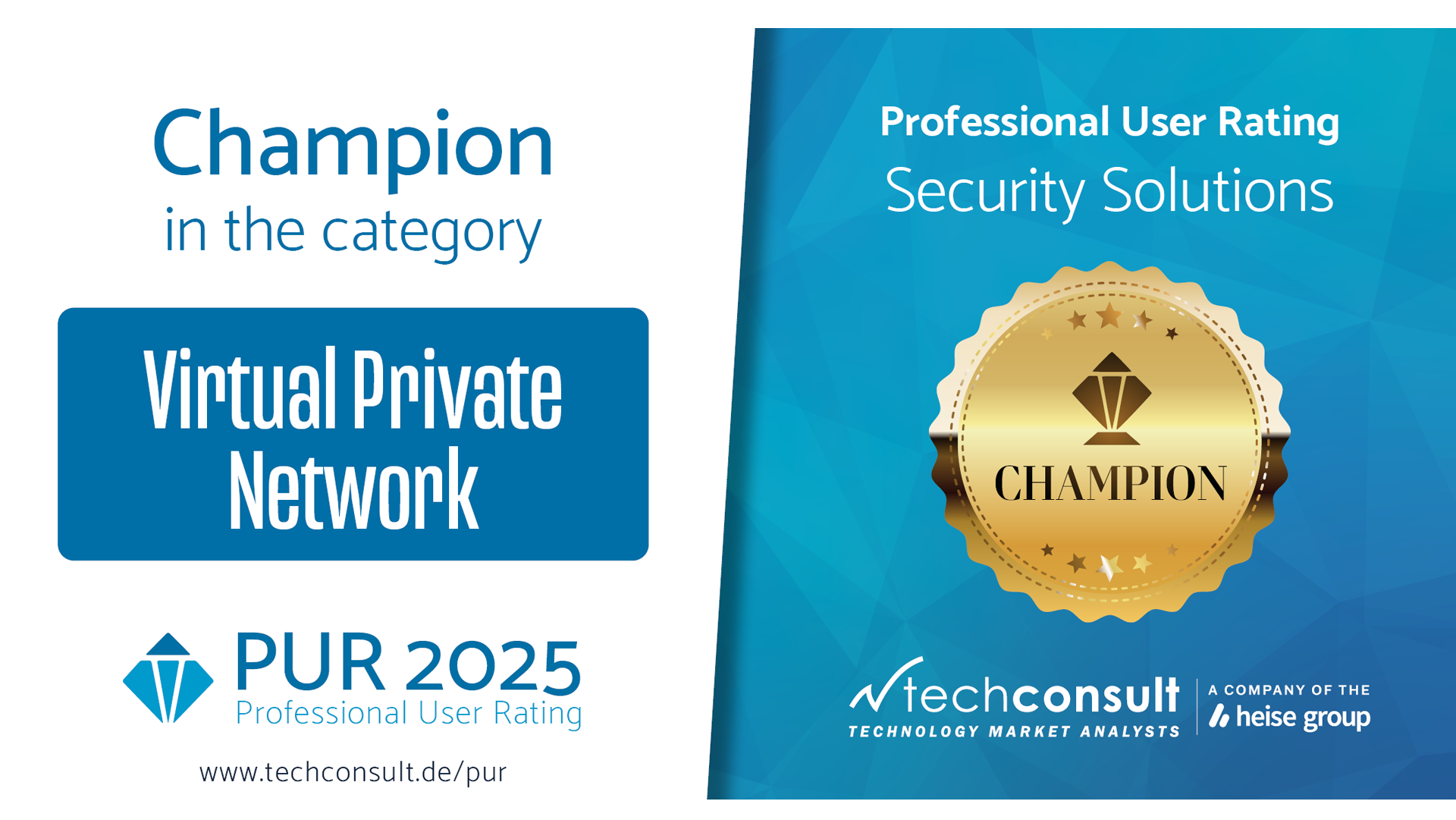 LANCOM VPN as Professional User Rating Champion 2024