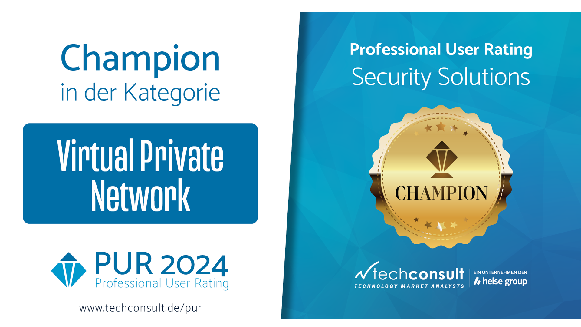 Professional User Rating 2022 Champion Award for LANCOM VPN solution