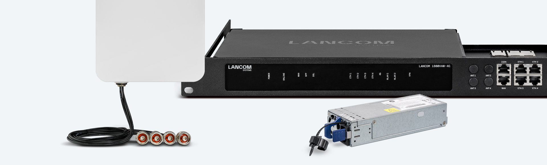 Collage of LANCOM Accessories Portfolio
