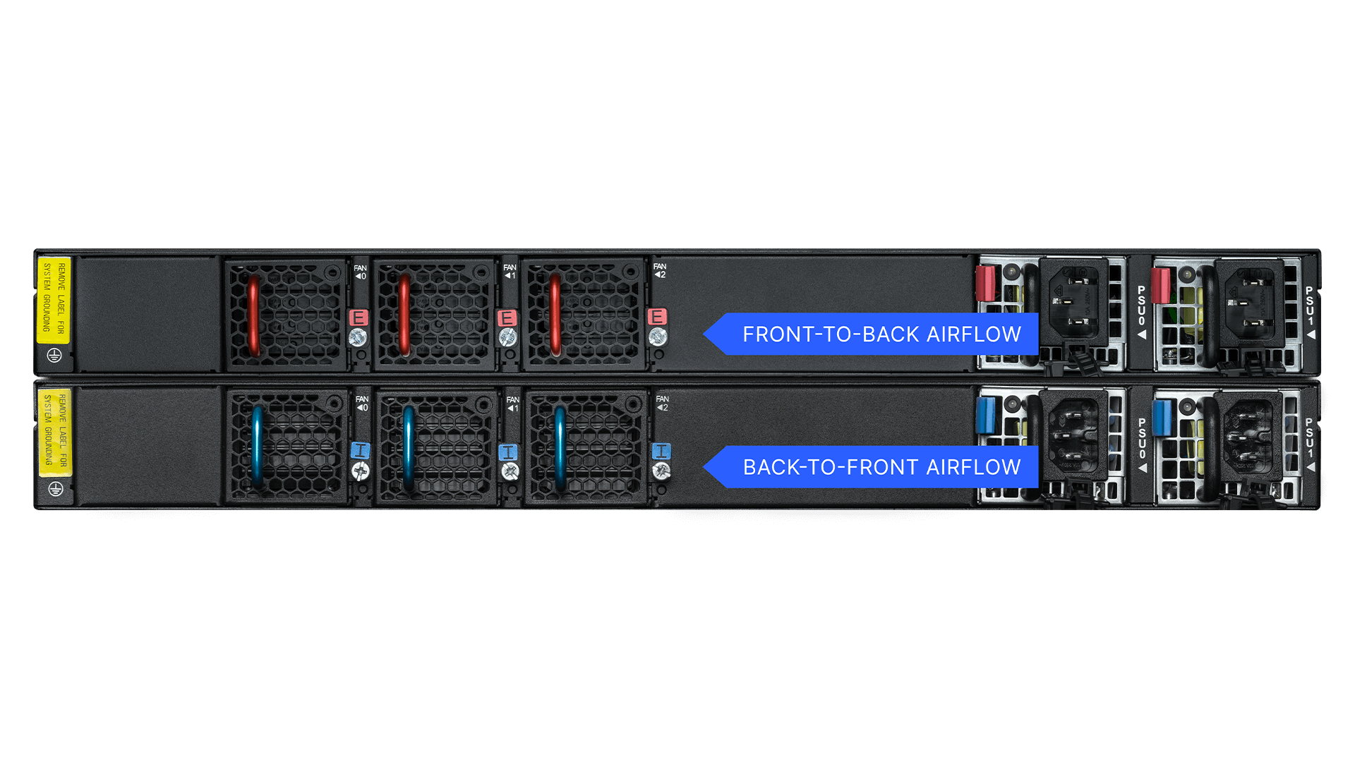 Product photo back view collage LANCOM CS-8132F