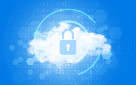LANCOM Perfect network protection Image of cloud with lock icon