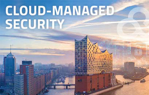 Cloud-managed Security image with city overview