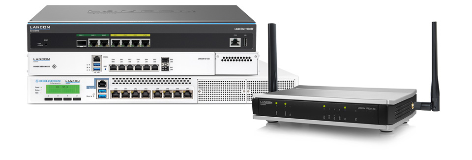Collage of LANCOM cloud-managed routers