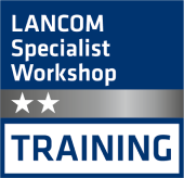 [Translate to English:] LANCOM Specialist Workshop Logo